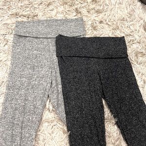 2 pairs of Express brand “sweater” material leggings